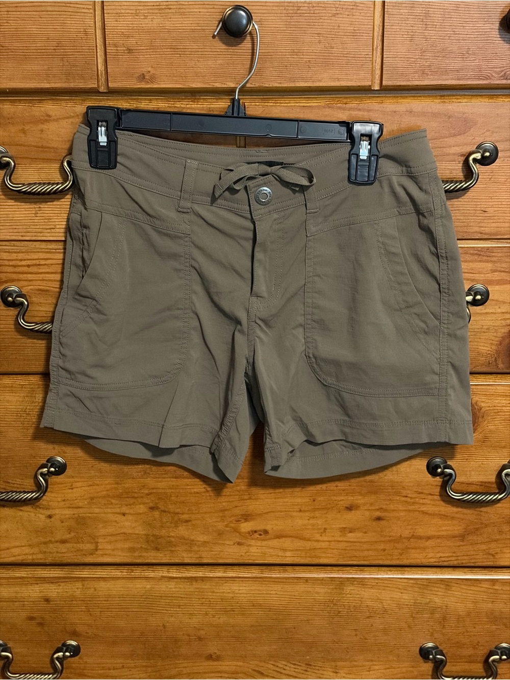 PrAna Olive Green Hybrid Shorts